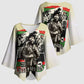 Huey P. Newton Kimono Sleeve Blouse Black Panther Collage Design Civil Rights Movement Theme Revolutionary Tribute - African Pride