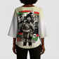 Huey P. Newton Kimono Sleeve Blouse Black Panther Collage Design Civil Rights Movement Theme Revolutionary Tribute - African Pride