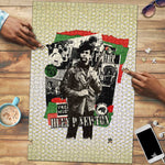 Huey P. Newton Puzzle Black Panther Collage Design Civil Rights Movement Theme Revolutionary Tribute - African Pride