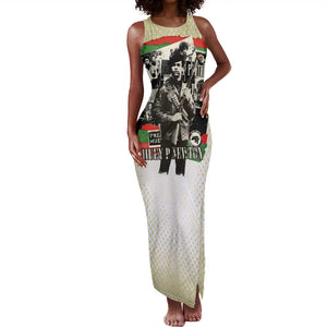 Huey P. Newton Tank Maxi Dress Black Panther Collage Design Civil Rights Movement Theme Revolutionary Tribute - African Pride