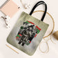 Huey P. Newton Tote Bag Black Panther Collage Design Civil Rights Movement Theme Revolutionary Tribute - African Pride