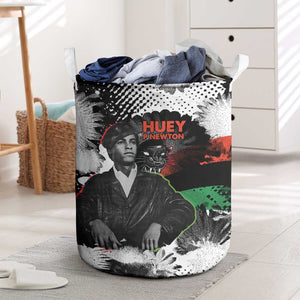Huey P. Newton Laundry Basket Revolutionary Portrait - Panther Graphic Surrender to the Revolution Quote - African Pride