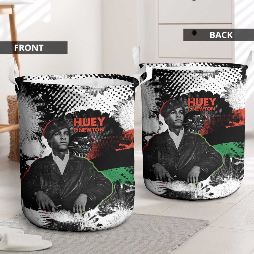 Huey P. Newton Laundry Basket Revolutionary Portrait - Panther Graphic Surrender to the Revolution Quote - African Pride