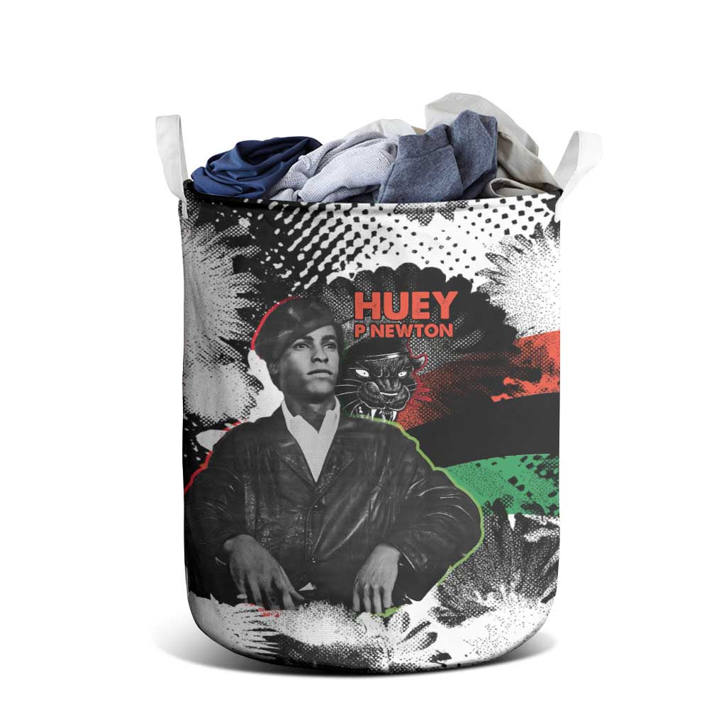 Huey P. Newton Laundry Basket Revolutionary Portrait - Panther Graphic Surrender to the Revolution Quote - African Pride
