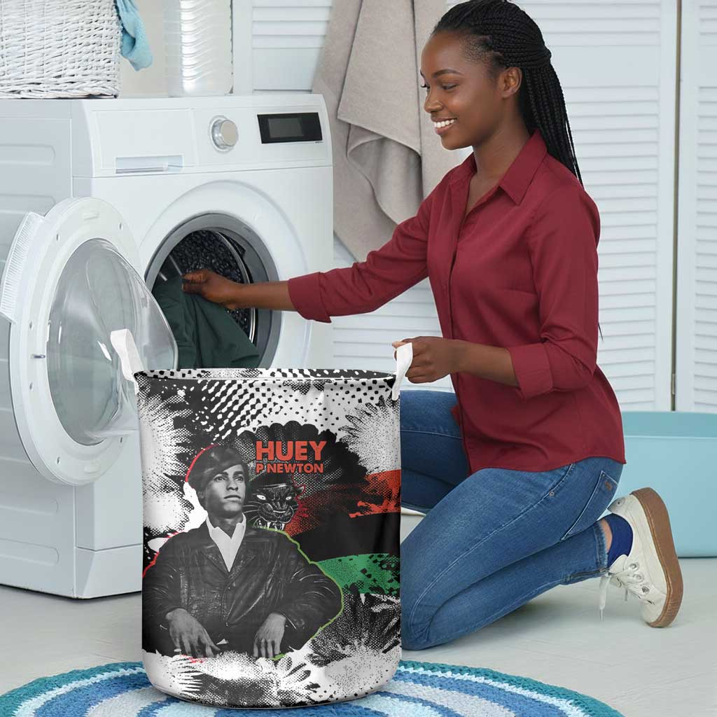 Huey P. Newton Laundry Basket Revolutionary Portrait - Panther Graphic Surrender to the Revolution Quote - African Pride