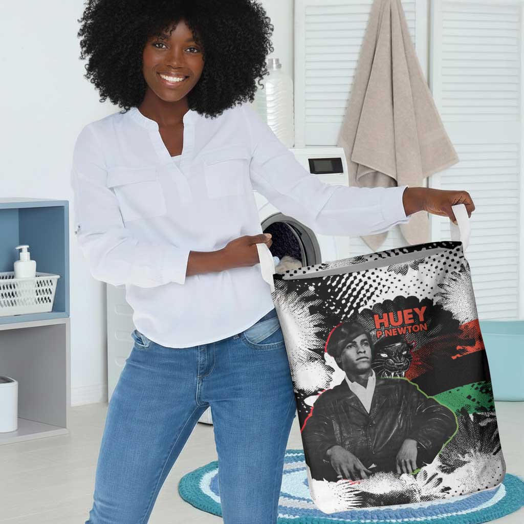 Huey P. Newton Laundry Basket Revolutionary Portrait - Panther Graphic Surrender to the Revolution Quote - African Pride