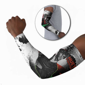 Huey P. Newton Arm Sleeves Revolutionary Portrait - Panther Graphic Surrender to the Revolution Quote - African Pride