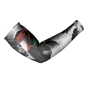Huey P. Newton Arm Sleeves Revolutionary Portrait - Panther Graphic Surrender to the Revolution Quote - African Pride