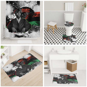 Huey P. Newton Bathroom Set Revolutionary Portrait - Panther Graphic Surrender to the Revolution Quote - African Pride