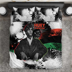 Huey P. Newton Bedding Set Revolutionary Portrait - Panther Graphic Surrender to the Revolution Quote - African Pride