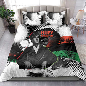 Huey P. Newton Bedding Set Revolutionary Portrait - Panther Graphic Surrender to the Revolution Quote - African Pride