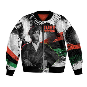 Huey P. Newton Bomber Jacket Revolutionary Portrait - Panther Graphic Surrender to the Revolution Quote - African Pride