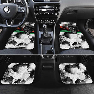 Huey P. Newton Car Mats Revolutionary Portrait - Panther Graphic Surrender to the Revolution Quote - African Pride