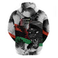 Huey P. Newton Hoodie Revolutionary Portrait - Panther Graphic Surrender to the Revolution Quote - African Pride