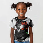 Huey P. Newton Kid T shirt Revolutionary Portrait - Panther Graphic Surrender to the Revolution Quote TS04