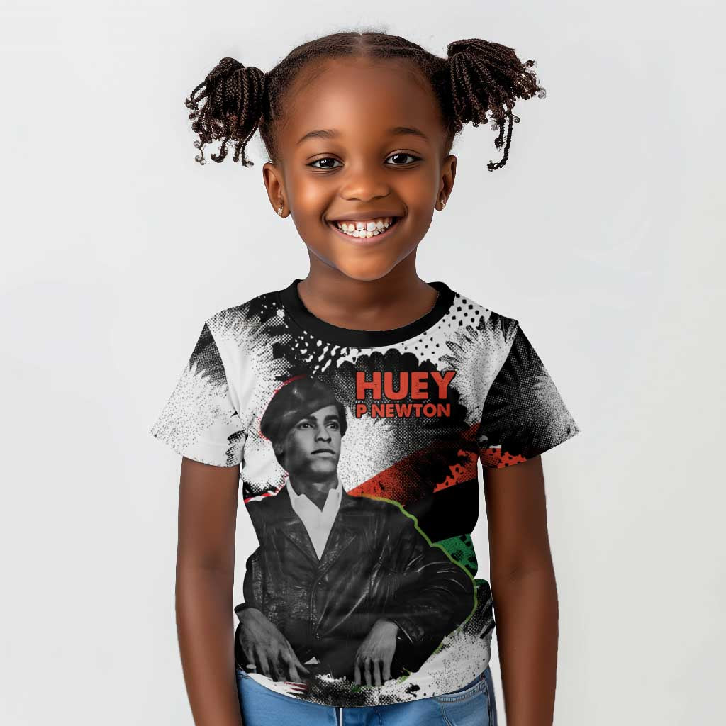 Huey P. Newton Kid T shirt Revolutionary Portrait - Panther Graphic Surrender to the Revolution Quote TS04