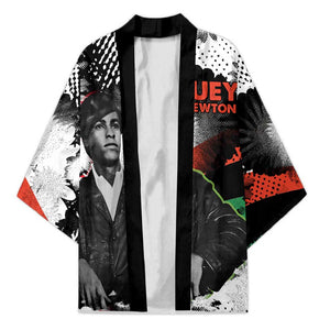 Huey P. Newton Kimono Revolutionary Portrait - Panther Graphic Surrender to the Revolution Quote - African Pride