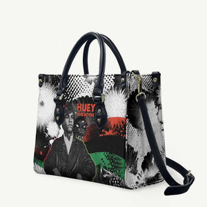 Huey P. Newton Leather Bag Revolutionary Portrait - Panther Graphic Surrender to the Revolution Quote - African Pride