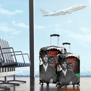 Huey P. Newton Luggage Cover Revolutionary Portrait - Panther Graphic Surrender to the Revolution Quote - African Pride
