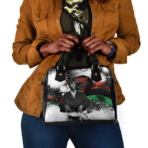 Huey P. Newton Shoulder Handbag Revolutionary Portrait - Panther Graphic Surrender to the Revolution Quote - African Pride