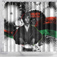 Huey P. Newton Shower Curtain Revolutionary Portrait - Panther Graphic Surrender to the Revolution Quote - African Pride