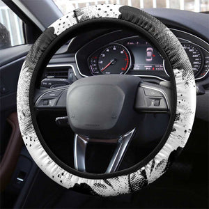 Huey P. Newton Steering Wheel Cover Revolutionary Portrait - Panther Graphic Surrender to the Revolution Quote - African Pride