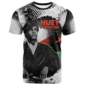 Huey P. Newton T shirt Revolutionary Portrait - Panther Graphic Surrender to the Revolution Quote TS04
