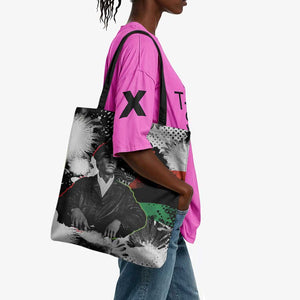 Huey P. Newton Tote Bag Revolutionary Portrait - Panther Graphic Surrender to the Revolution Quote - African Pride