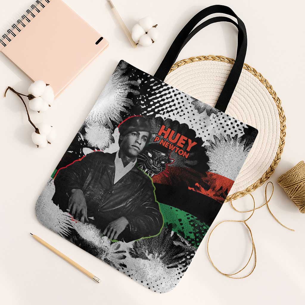 Huey P. Newton Tote Bag Revolutionary Portrait - Panther Graphic Surrender to the Revolution Quote - African Pride