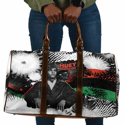Huey P. Newton Travel Bag Revolutionary Portrait - Panther Graphic Surrender to the Revolution Quote - African Pride