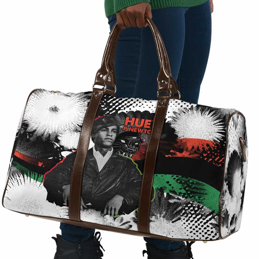 Huey P. Newton Travel Bag Revolutionary Portrait - Panther Graphic Surrender to the Revolution Quote - African Pride