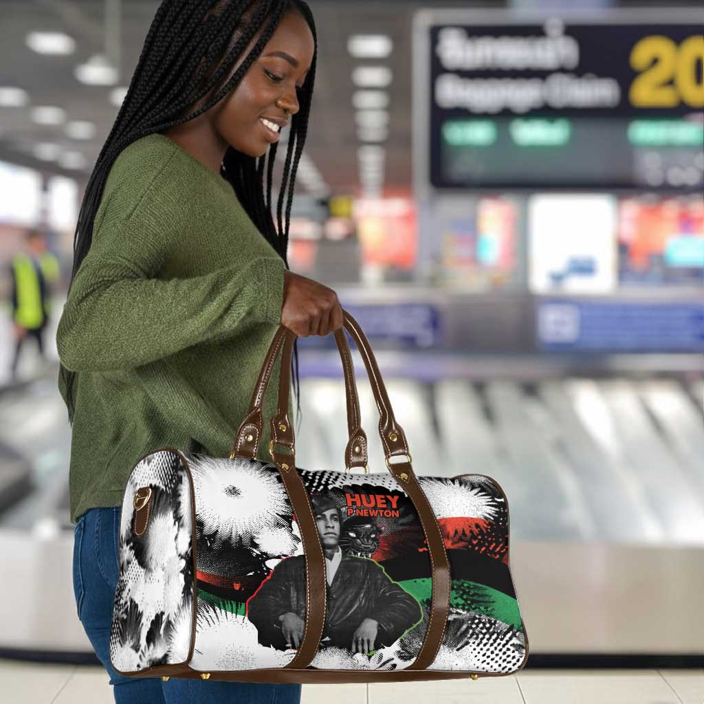 Huey P. Newton Travel Bag Revolutionary Portrait - Panther Graphic Surrender to the Revolution Quote - African Pride