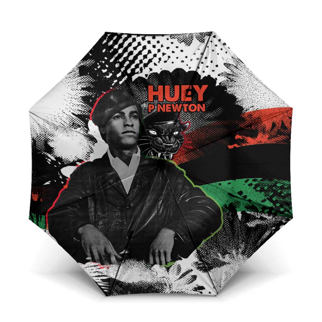 Huey P. Newton Umbrella Revolutionary Portrait - Panther Graphic Surrender to the Revolution Quote - African Pride