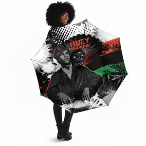 Huey P. Newton Umbrella Revolutionary Portrait - Panther Graphic Surrender to the Revolution Quote - African Pride