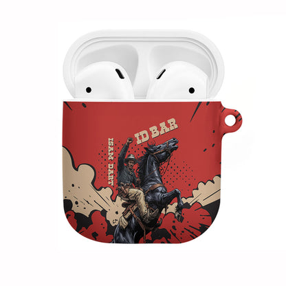 Isom Dart Black Cowboy AirPods Case Wild West Outlaw Vintage Comic Art