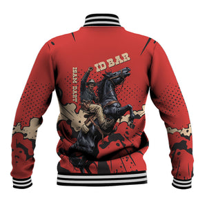 Isom Dart Black Cowboy Baseball Jacket Wild West Outlaw Vintage Comic Art