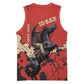 Isom Dart Black Cowboy Basketball Jersey Wild West Outlaw Vintage Comic Art