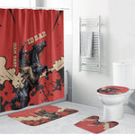 Isom Dart Black Cowboy Bathroom Set Wild West Outlaw Vintage Comic Art
