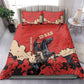 Isom Dart Black Cowboy Bedding Set Wild West Outlaw Vintage Comic Art