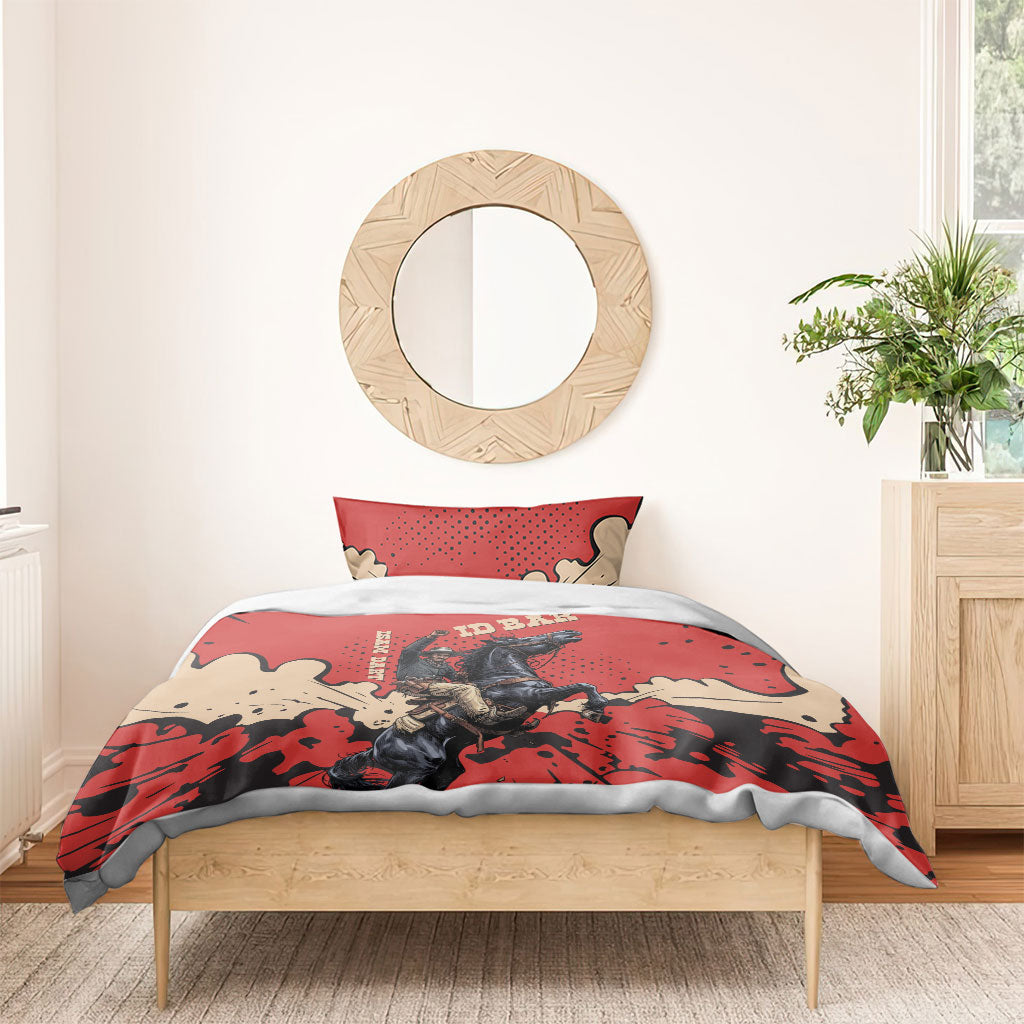Isom Dart Black Cowboy Bedding Set Wild West Outlaw Vintage Comic Art
