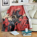 Isom Dart Black Cowboy Blanket Wild West Outlaw Vintage Comic Art