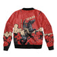 Isom Dart Black Cowboy Bomber Jacket Wild West Outlaw Vintage Comic Art