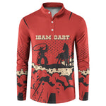 Isom Dart Black Cowboy Button Sweatshirt Wild West Outlaw Vintage Comic Art