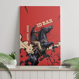 Isom Dart Black Cowboy Canvas Wall Art Wild West Outlaw Vintage Comic Art