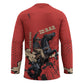 Isom Dart Black Cowboy Hockey Jersey Wild West Outlaw Vintage Comic Art