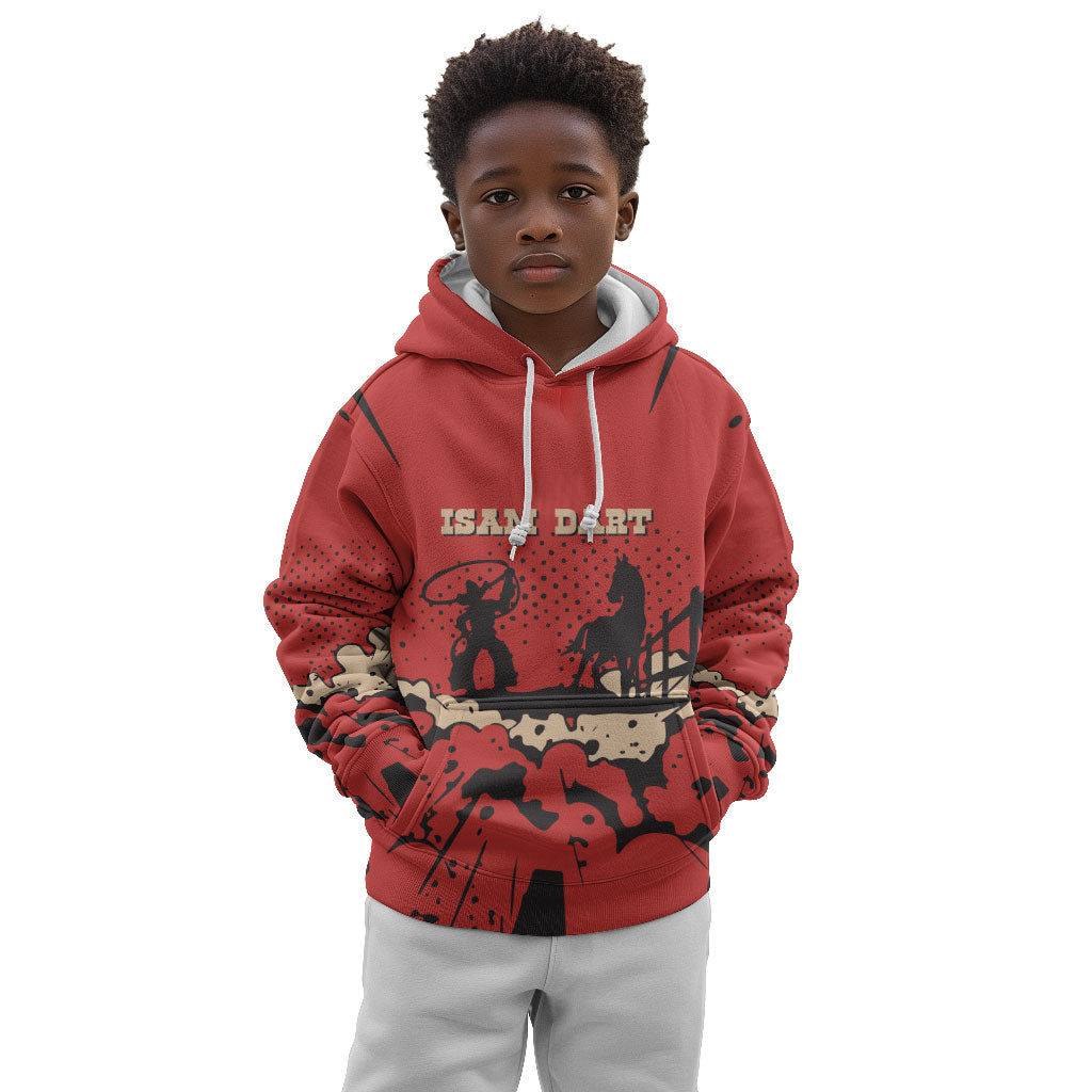 Isom Dart Black Cowboy Kid Hoodie Wild West Outlaw Vintage Comic Art