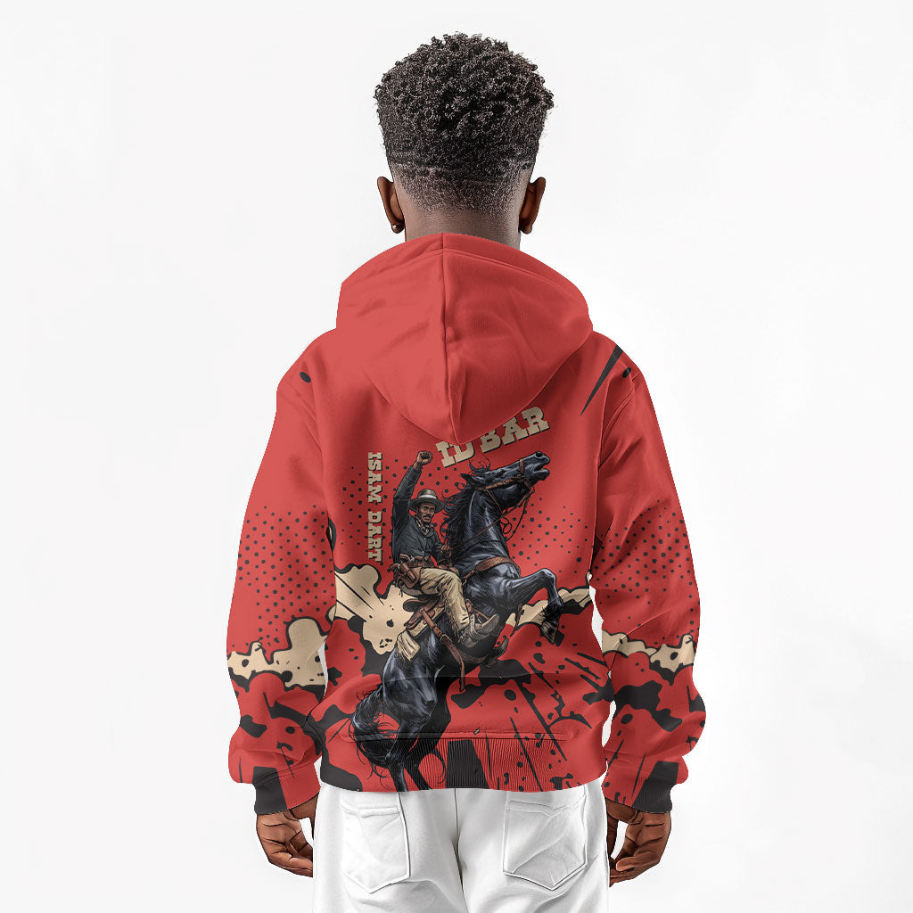 Isom Dart Black Cowboy Kid Hoodie Wild West Outlaw Vintage Comic Art