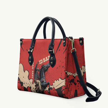 Isom Dart Black Cowboy Leather Bag Wild West Outlaw Vintage Comic Art