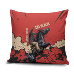 Isom Dart Black Cowboy Pillow Cover Wild West Outlaw Vintage Comic Art