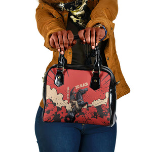 Isom Dart Black Cowboy Shoulder Handbag Wild West Outlaw Vintage Comic Art